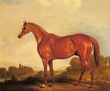A Portrait of the Racehorse Harkaway, the Winner of the 1838 Goodwood Cup by John Ferneley Snr